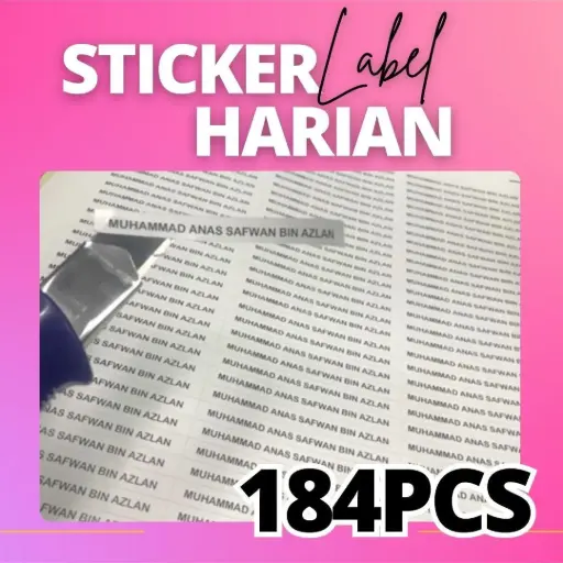 STICKER NAMA 184pcs